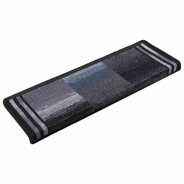 Maison Exclusive - Selvklebende trappetæpper 10 stk 65x21x4 cm Sort og grå svart och grått