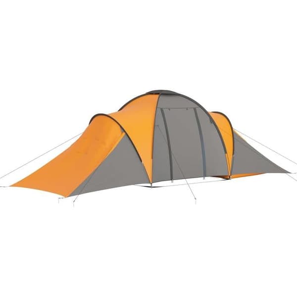 Maison Exclusive - 6 hengen teltta harmaa ja oranssi
