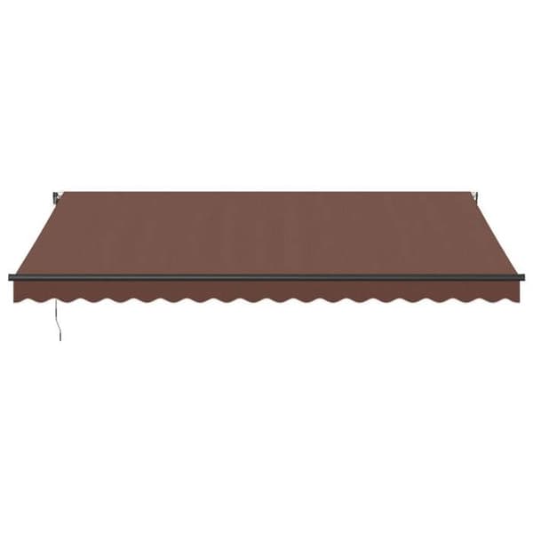 Maison Exclusive - Automatisk infällbar markis brun 450x350 cm