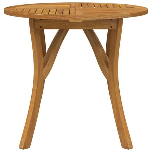 Maison Exclusive - Trädgårdsbord Ø 85 cm Solid akaciaträ