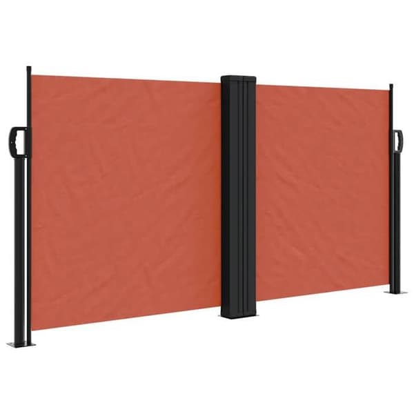 Maison Exclusive - Fällbart sidotak terrakotta 120x1000 cm
