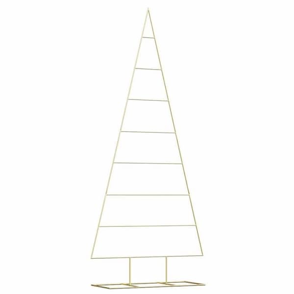 Maison Exclusive - Julgran i metall KUOPIO 210 cm Pulverlackerad stål Matt guld