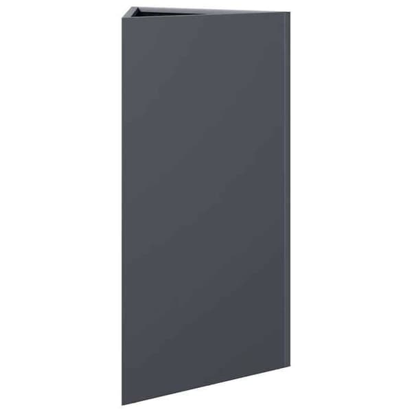 Maison Exclusive - Triangulär anthracite-jardiniär 40x34,5x75 cm stål
