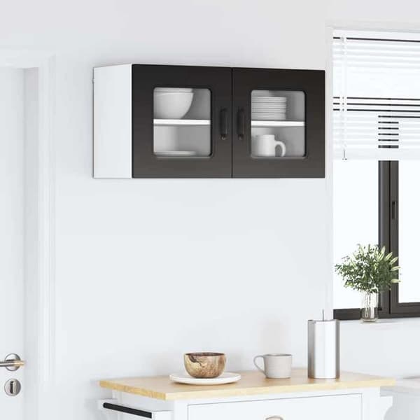 Maison Exclusive - Kalmar 2 stk. opvaskemaskine panel Sort ingeniørtræ Svart