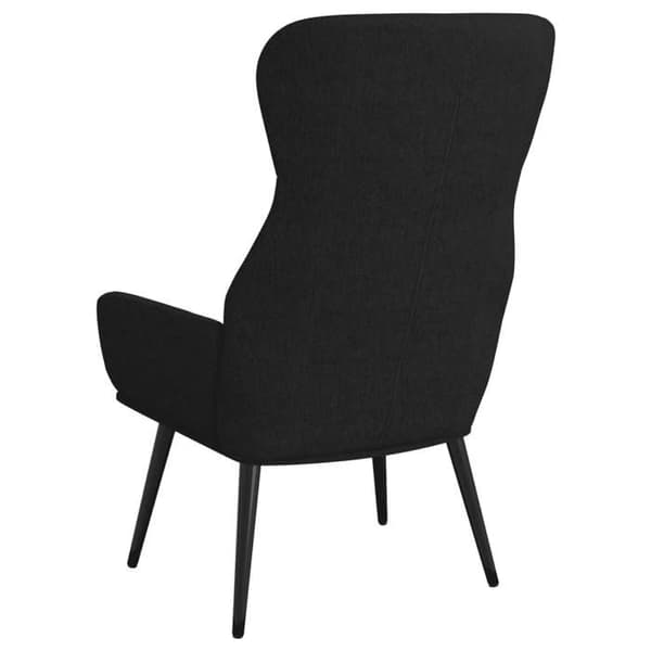 Maison Exclusive - Afslapningsstol med skammel Sort Stof