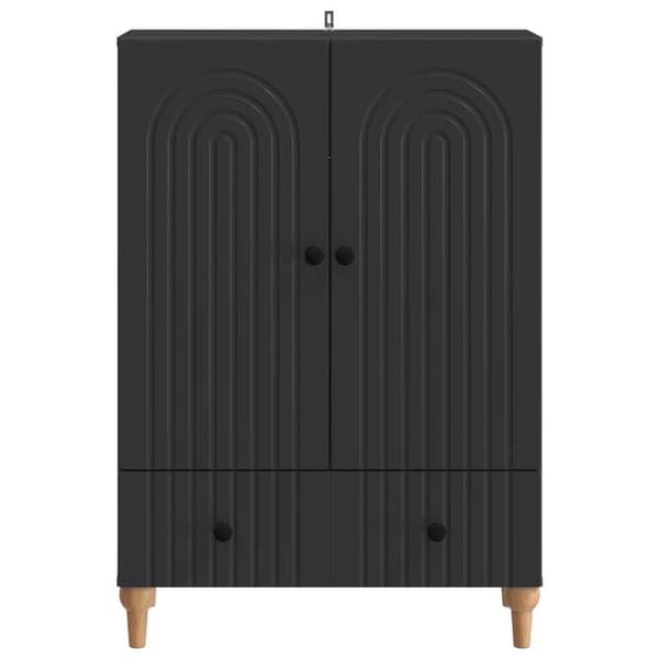 Maison Exclusive - Buffet Sort 66 x 34,5 x 95 cm Ingeniørtræ