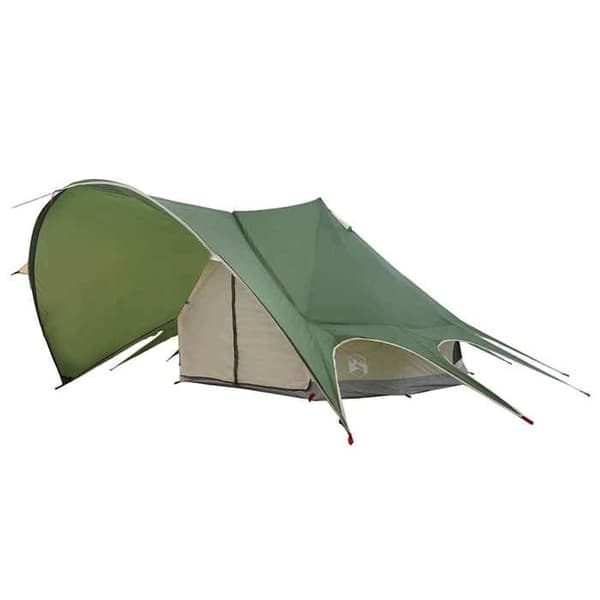 Maison Exclusive - Teepee-teltta 7-henkiselle, vihreä ja harmaa