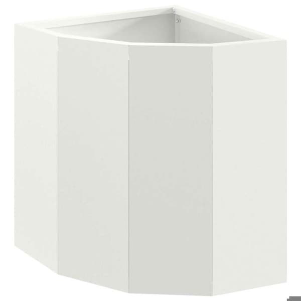 Maison Exclusive - Vinkelskydd Vit 30 x 30 x 35 cm Stål