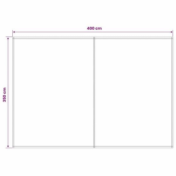 Maison Exclusive - Ersättningsduk för markis Brun 400 × 350 cm Polyester