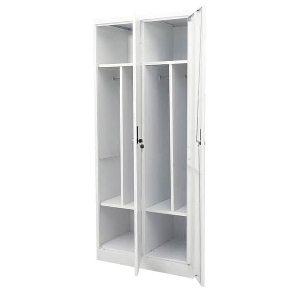 Maison Exclusive - Vaaleanharmaa vaatekaappi 80x50x180 cm Teräs