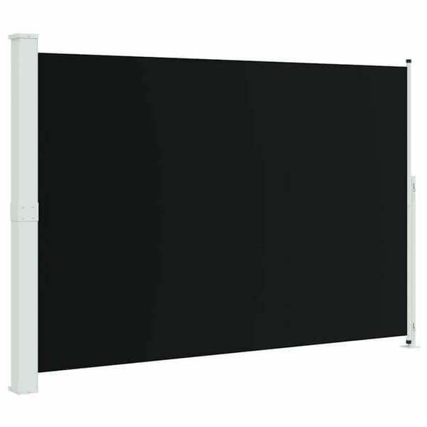 Maison Exclusive - Retractable side awning for patio 200x314 cm Sort