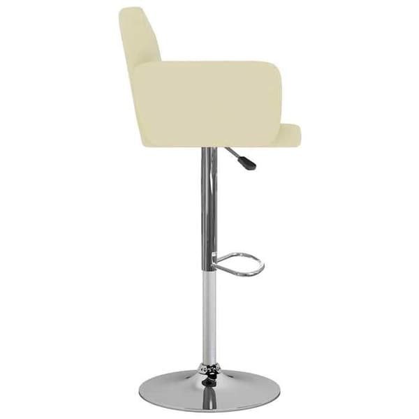 Maison Exclusive - Barstolar set om 2 i krämfärgad konstläder
