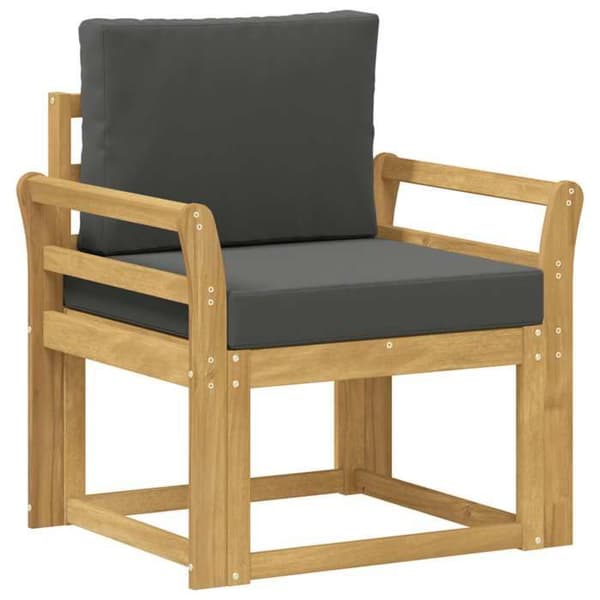 Maison Exclusive - Utomhussoffa i polyester vit och antracit