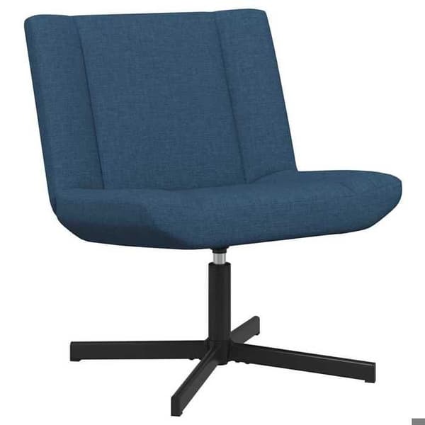 Maison Exclusive - Snurrstol Blå 63 x 75 x 76 cm tyg