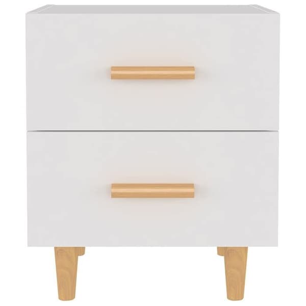 Maison Exclusive - Hvid natbord 40x35x47,5 cm
