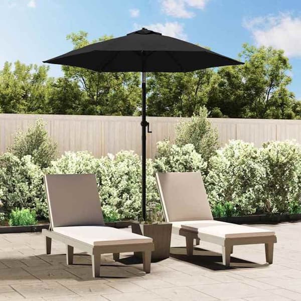 Maison Exclusive - Parasol Sort 200x224 cm Aluminium