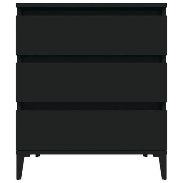 Maison Exclusive - Buffet Sort 60x35x70 cm Ingeniørtræ