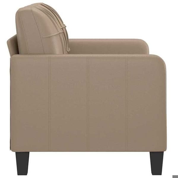 Maison Exclusive - Soffa 2-sits Cappuccino 120 cm Syntetläder Cappuccino