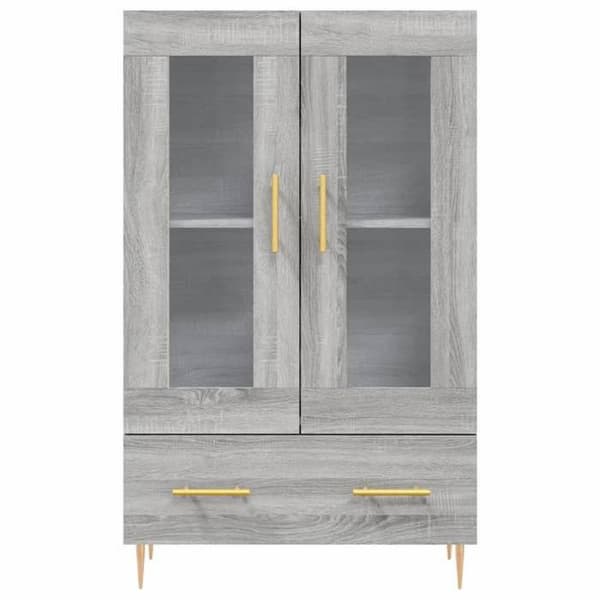 Maison Exclusive - Buffé hög sonoma grå 69,5x31x115 cm ingenjörsträ