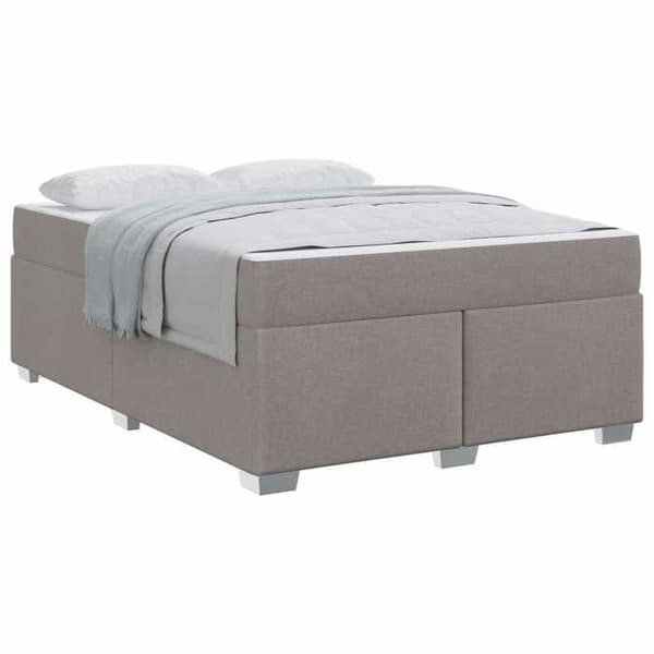 Maison Exclusive - Sängram Taupe 140 x 200 cm tyg