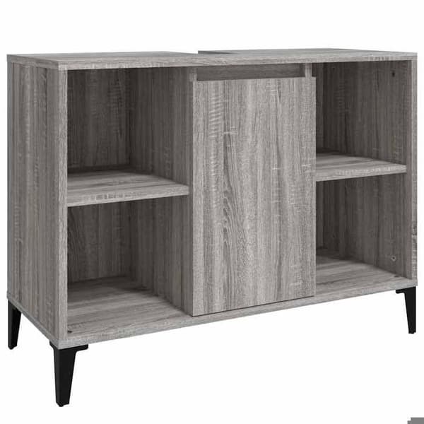 Maison Exclusive - Diskbänk möbel sonoma grå 80x33x60 cm ingenjörsträ
