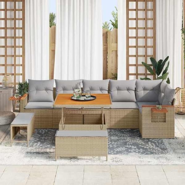 Maison Exclusive - 11-osainen puutarhakalustesarja 9-hengen