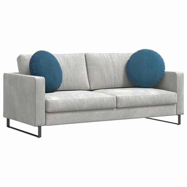 Maison Exclusive - Sittkuddar 2 st Sammet Blå Ø50 x 19 cm Blå