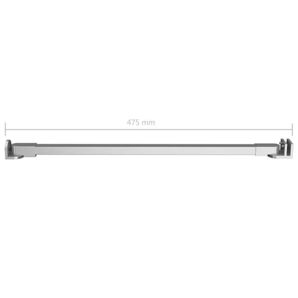 Støttearm - Eksklusiv Hus - Rustfrit stål - 47,5 cm - Til glas 4–6 mm Silver