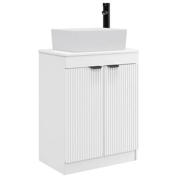 Maison Exclusive - Badrumsmöbel med vit handfat 54 x 35 x 83 cm Vit