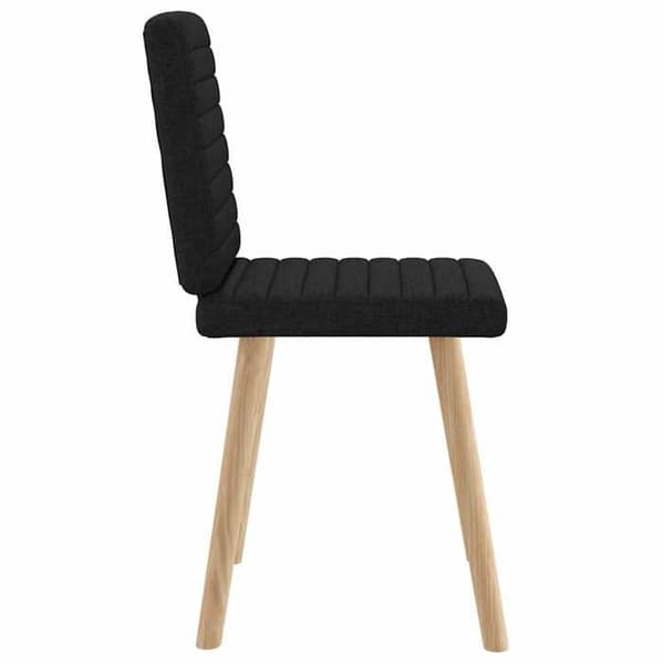 Maison Exclusive - Matstolar set om 2 svart tyg
