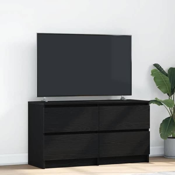Maison Exclusive - Sort TV-møbel 100x35x54 cm i ingeniørtræ