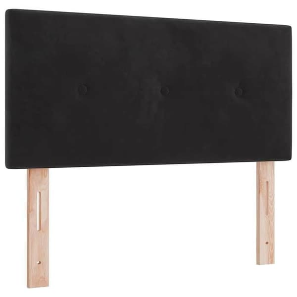 Maison Exclusive - Svart sänggavel 90 cm Sammet