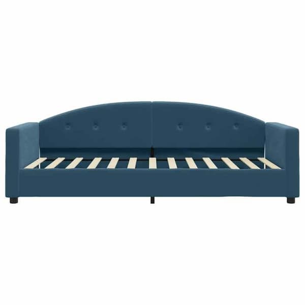 Maison Exclusive - Sängsoffa utan madrass blå 90x200 cm sammet blå