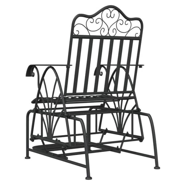Maison Exclusive - Liukuva penkki 61 cm Musta Teräs
