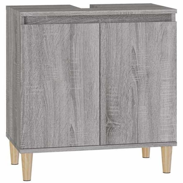Maison Exclusive - Diskbänk möbel sonoma grå 58x33x60 cm ingenjörsträ