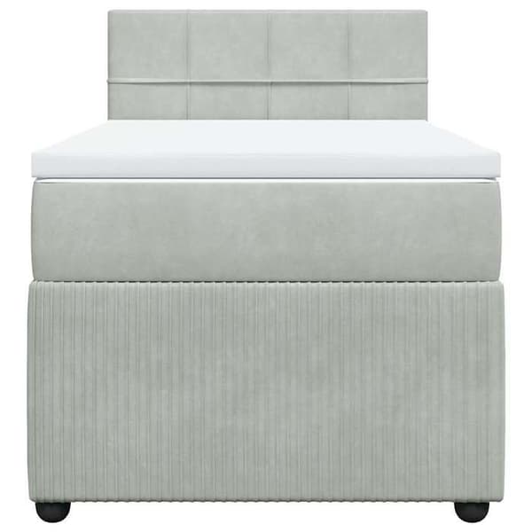 Maison Exclusive - Sängyn lamellipohja ja Harmaa 80x200 cm Sametti