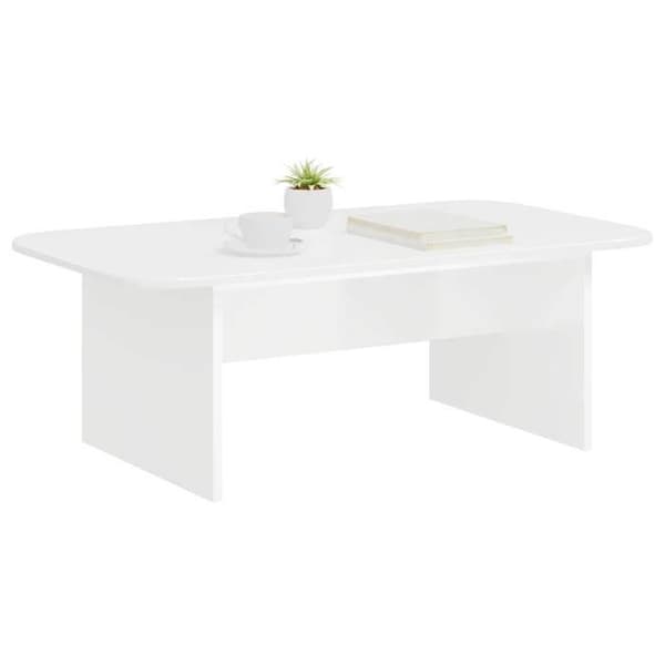 Maison Exclusive - Låg bord Vit 93 x 53 x 33 cm Ingenjörsträ Vit