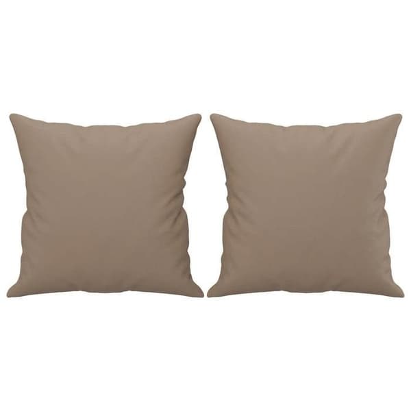 Maison Exclusive - Soffa 2 platser med kuddar cappuccino 120 cm konstläder