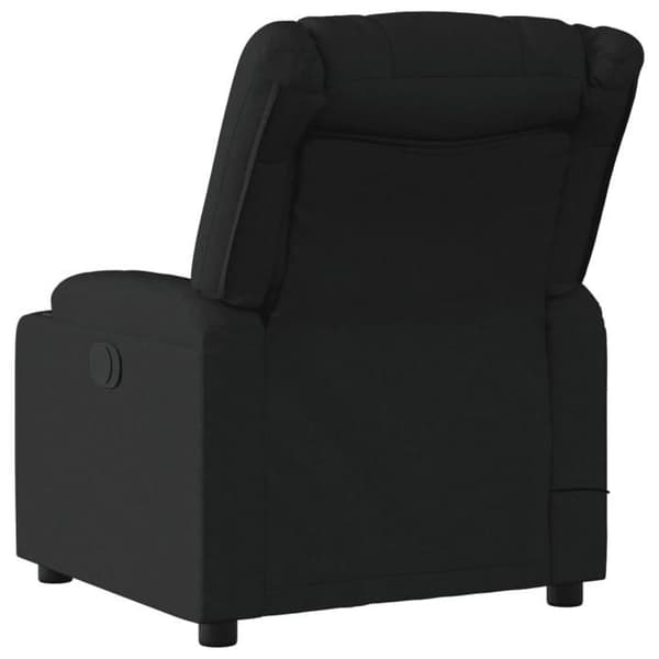 Maison Exclusive - Lænestol med massagefunktion, justerbar, sort stof