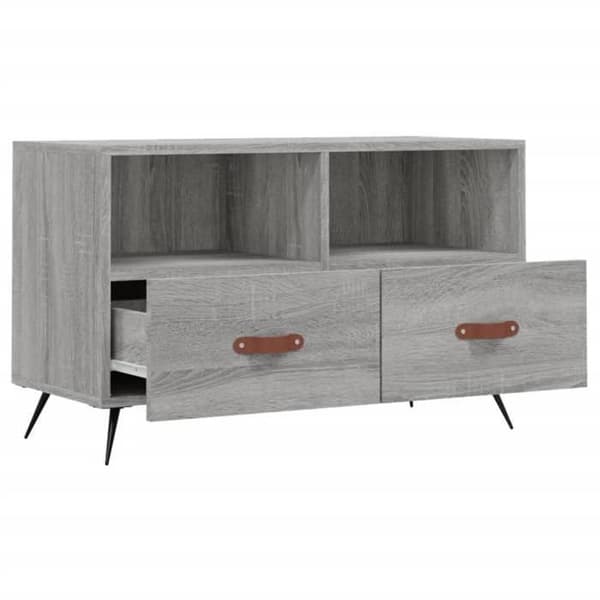 Maison Exclusive - TV-möbel Sonoma grå 80x36x50 cm Ingenjörsträ