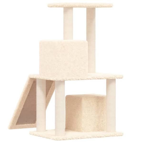 Maison Exclusive - Kattekradse med sisal klatretræ Creme 82 cm Grädde