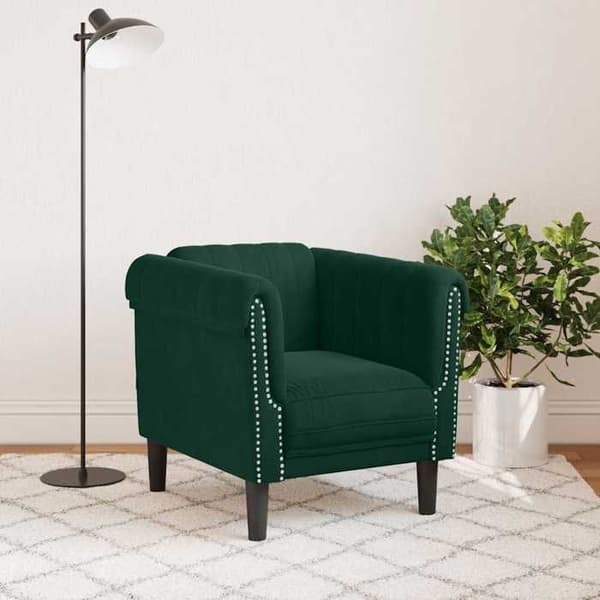 Maison Exclusive - Tummanvihreä samettituoli