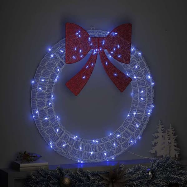 Maison Exclusive - Couronne 80 LED Blå 92 x 92 x 9,5 cm Akryl