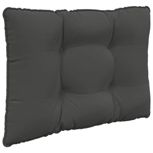 Utomhuskudde - EXKLUSIV HEM - 60 x 50,5 cm - Polyester - Antracit - Avtagbart blixtlåsfodral antracit