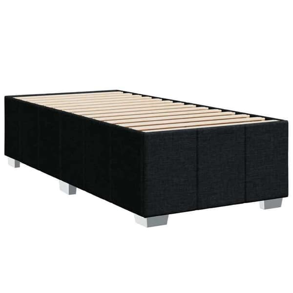 Maison Exclusive - Boxspring-sänky mustalla patjalla 90 x 190 cm Kangas