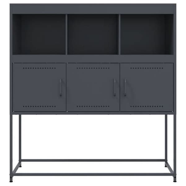 Maison Exclusive - Buffé antracit 100,5x39x107 cm stål