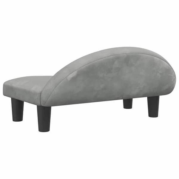 Maison Exclusive - Vaaleanharmaa koiranpeti 70x52x30 cm samettia Ljusgrått