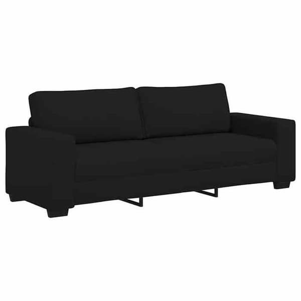 Maison Exclusive - Sort 3-personers sofa 220x77x82 cm stof