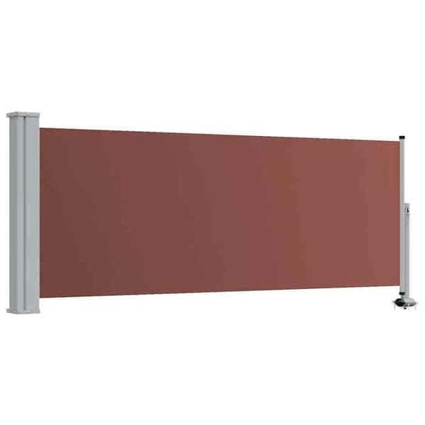 Maison Exclusive - Retractable sidokappa för patio 100x300 cm Brun