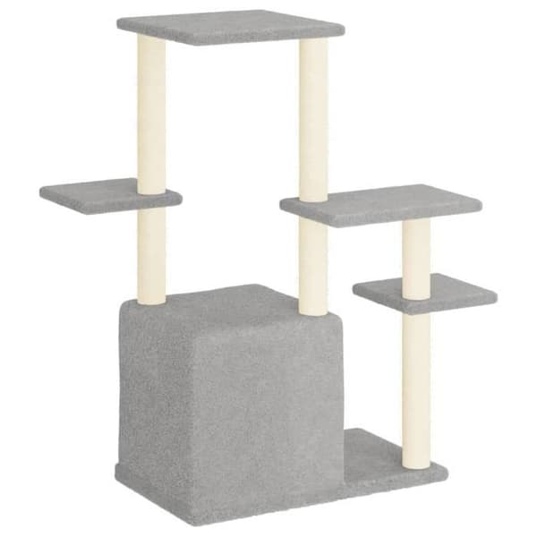 Maison Exclusive - Kattekradse med sisal i lys grå 97,5 cm ljusgrått